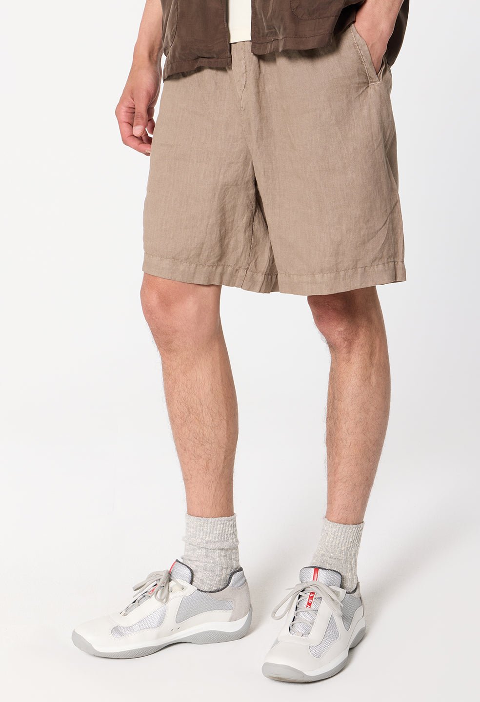 Nigril Linen Easy Short / Washed Drift - Image 2