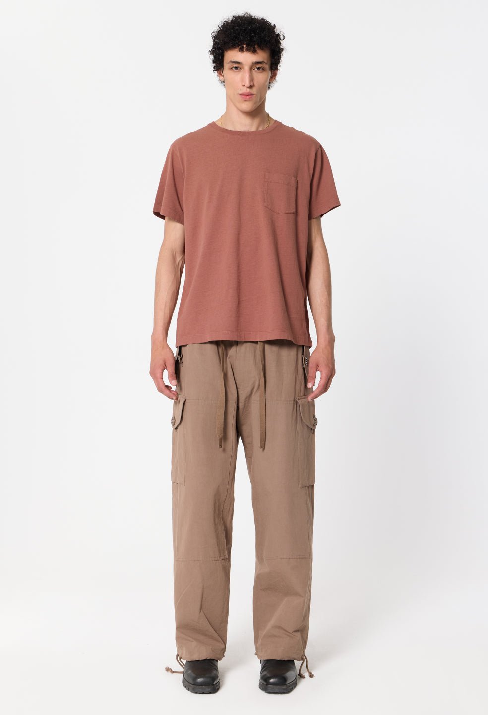 Air Spun Beach Pocket Tee / Rust - Image 4