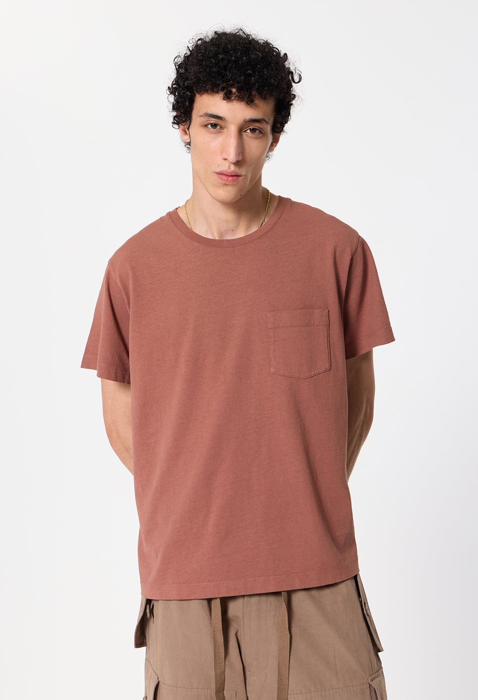 Air Spun Beach Pocket Tee / Rust - Image 2