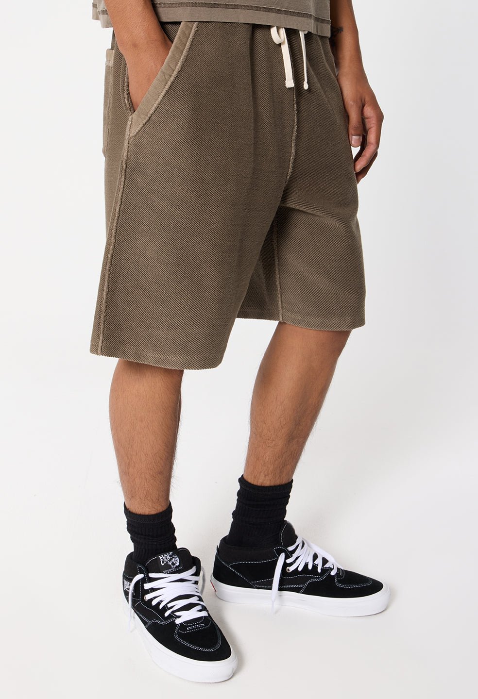 Reverse Terry Shorts / Washed Oak - Image 2