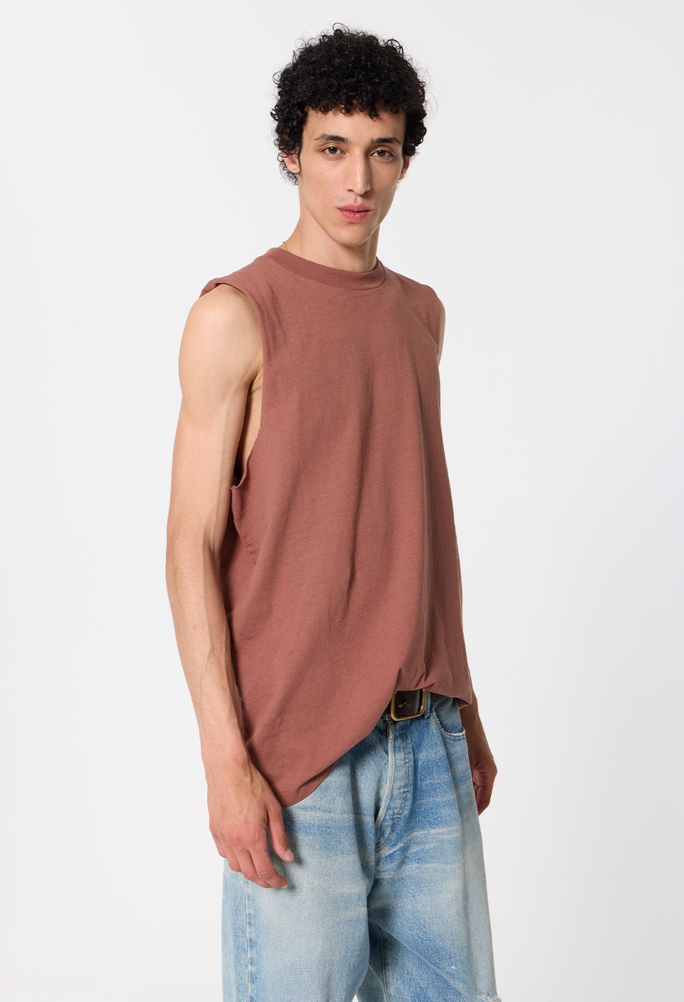 Air Spun Campus Cut-Off Tee / Rust - Image 2