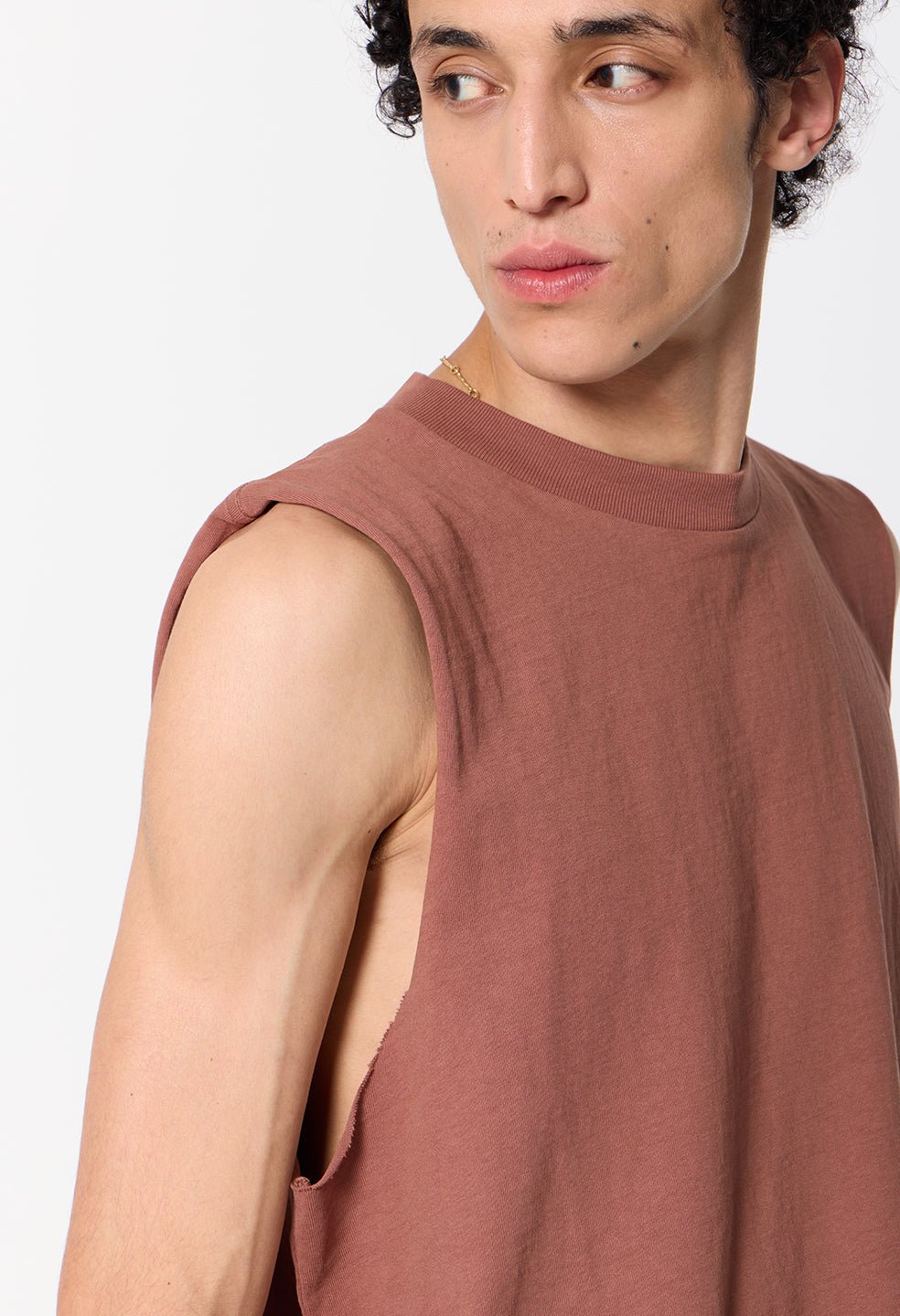 Air Spun Campus Cut-Off Tee / Rust - Image 6