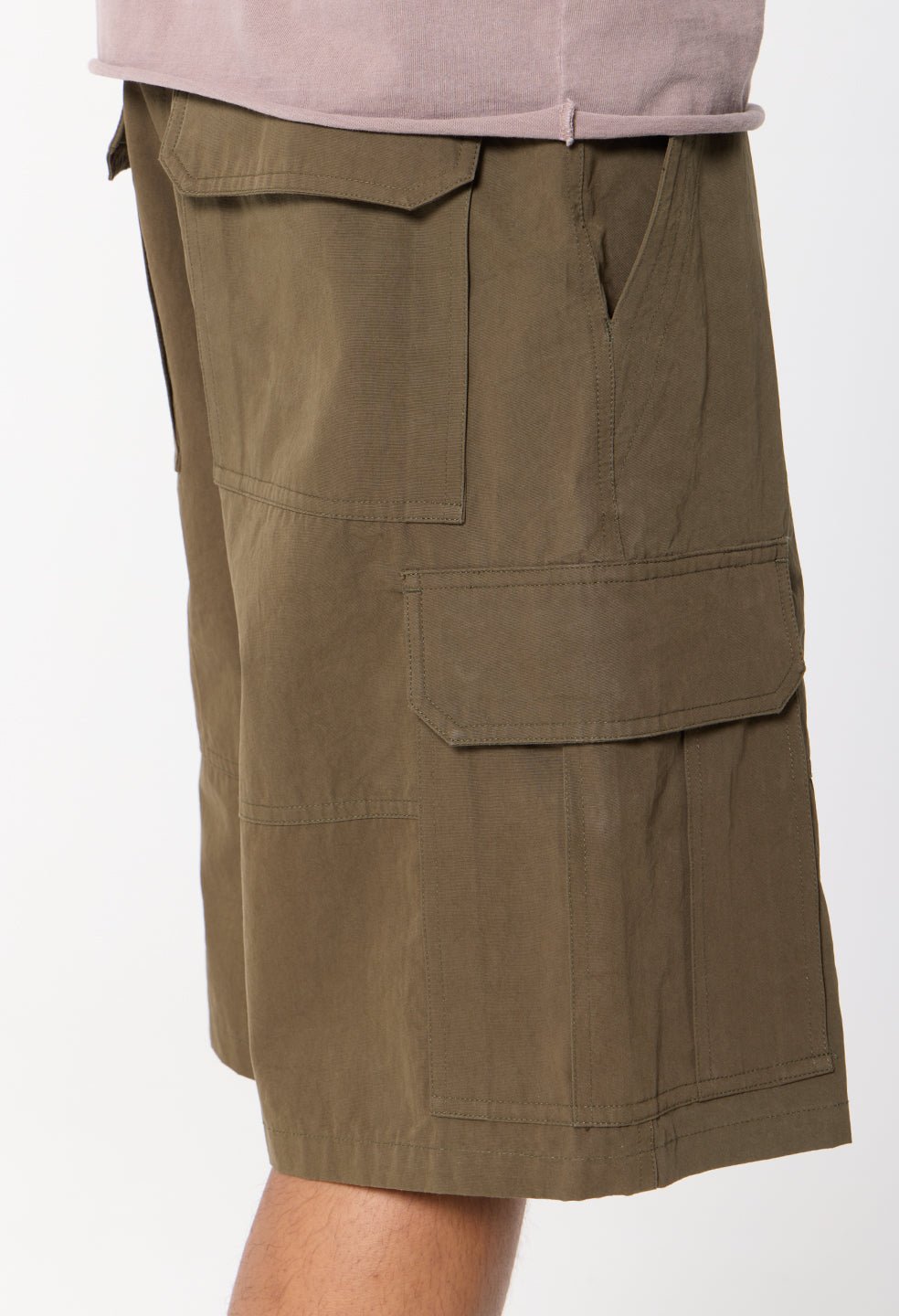 Cotton Southport Cargo Shorts / Olive - Image 7