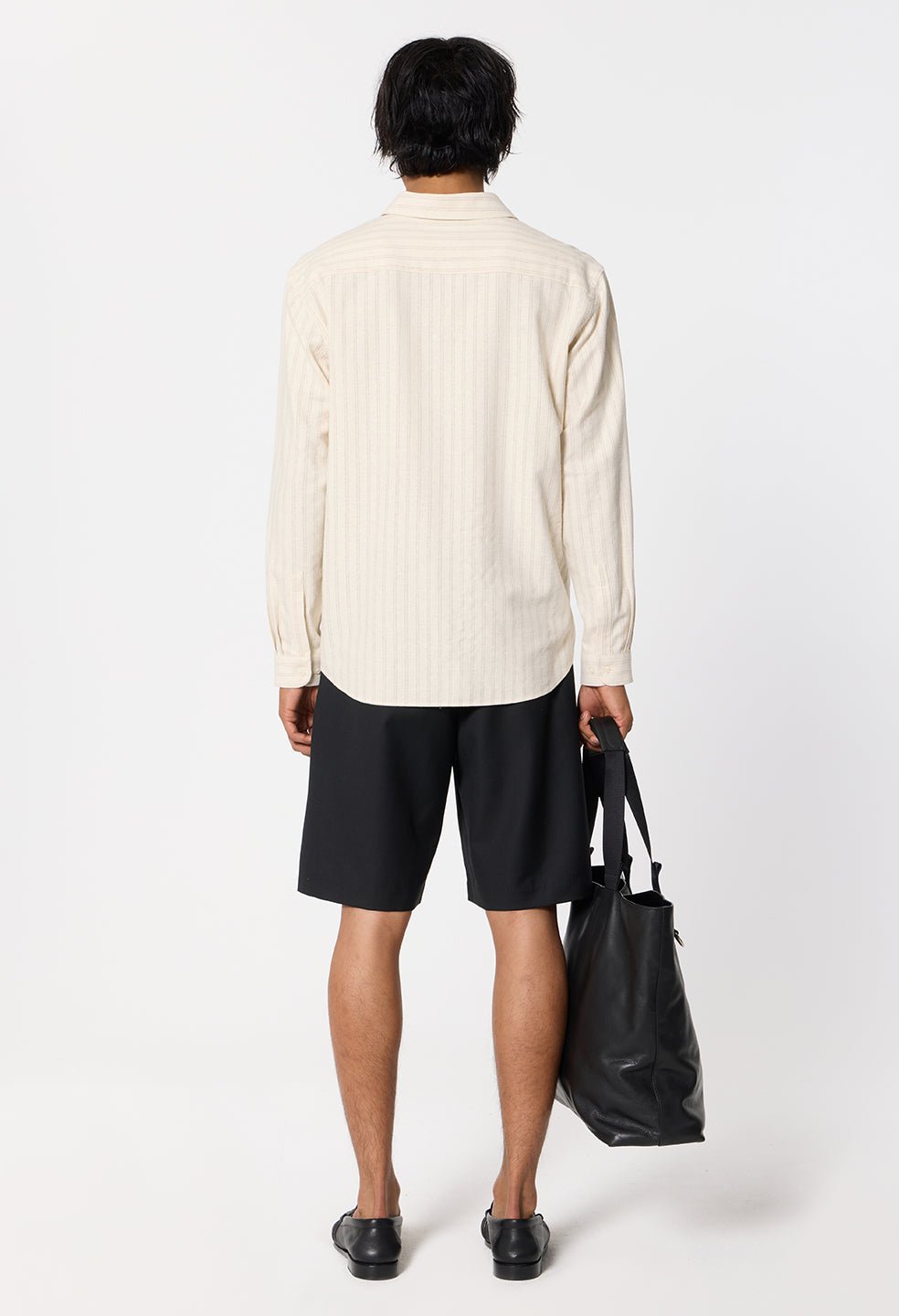 Wool Wide Easy Shorts / Black - Image 6