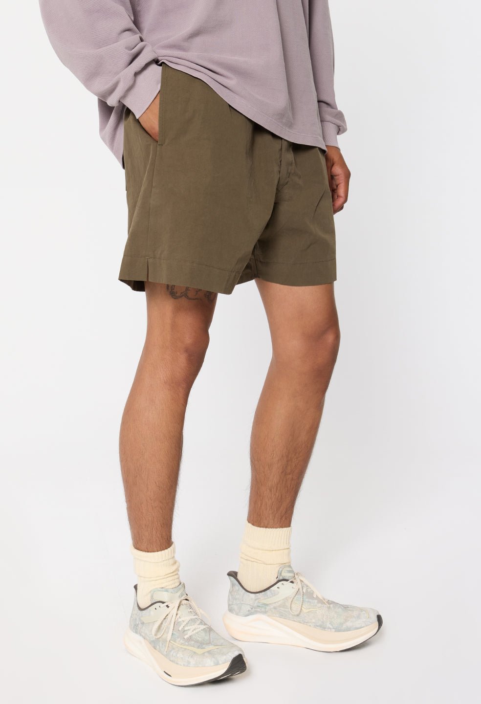 Cotton Kennedy Shorts / Olive - Image 2