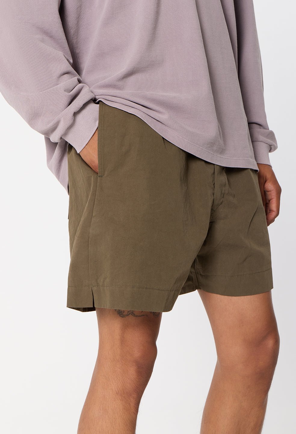 Cotton Kennedy Shorts / Olive - Image 7