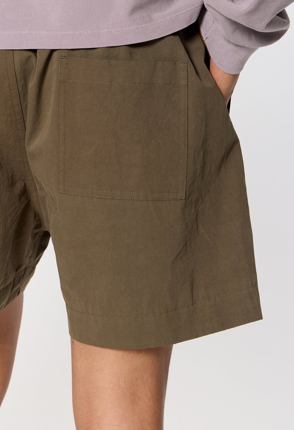 Cotton Kennedy Shorts / Olive - Image 8