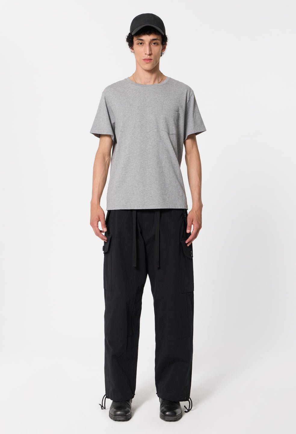 Air Spun Beach Pocket Tee / Heather Grey - Image 4