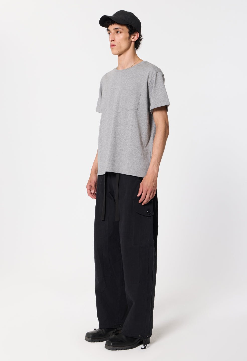 Air Spun Beach Pocket Tee / Heather Grey - Image 5