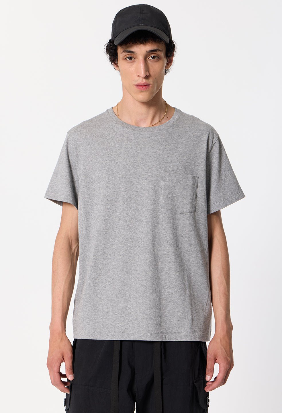 Air Spun Beach Pocket Tee / Heather Grey - Image 2