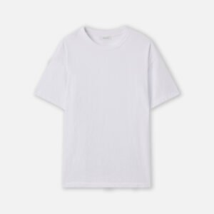 Recycled Cotton University Tee / White