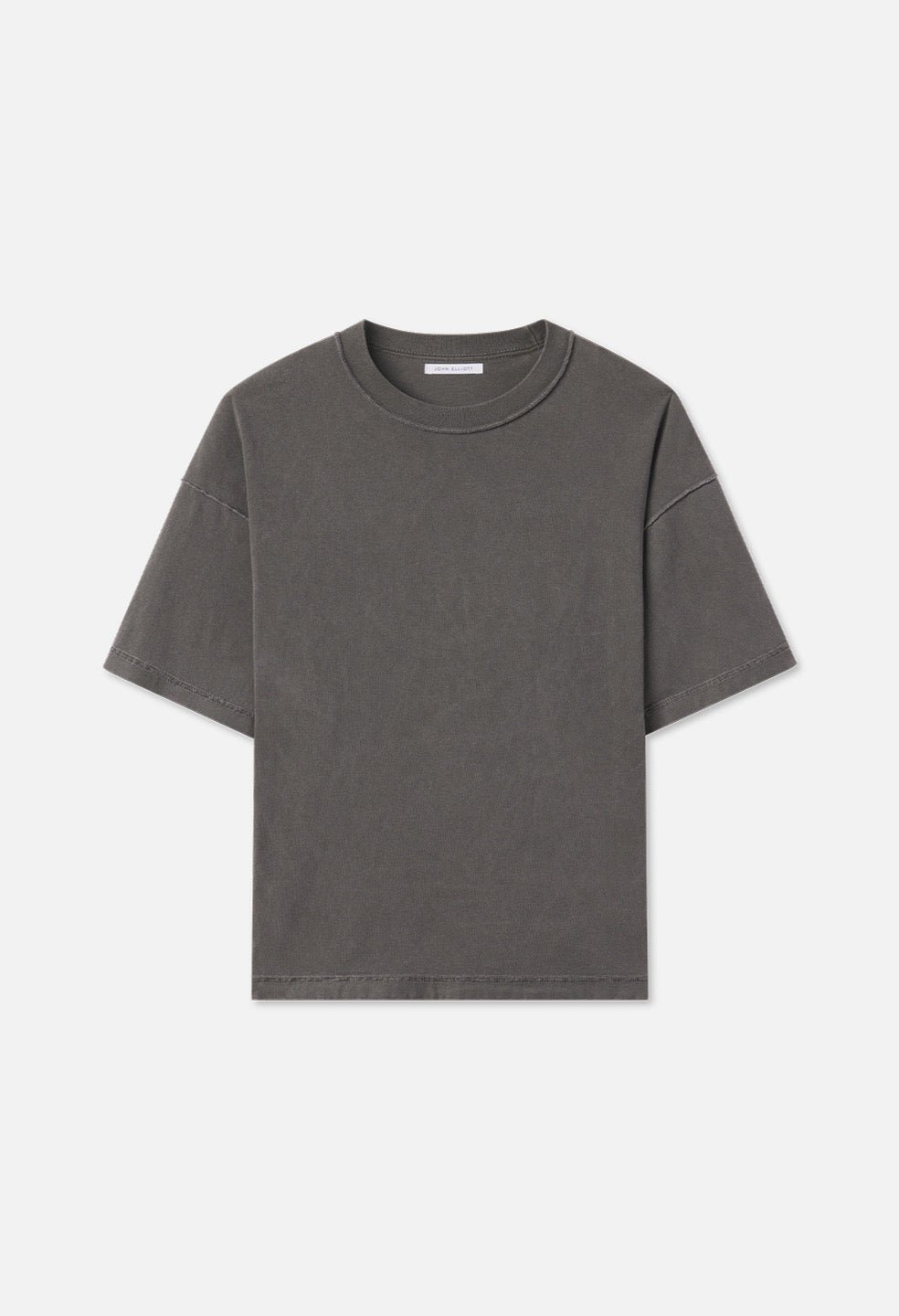 Summer Reversed Cropped Tee / Washed Black