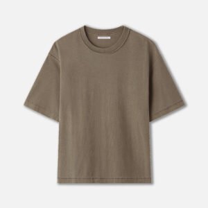 Summer Reversed Cropped Tee / Washed Oak